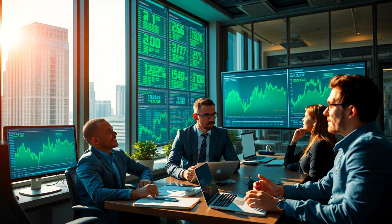 Engaged analysts discussing strategies in the Backpack Prediction Market, showcasing a collaborative financial predictive environment.