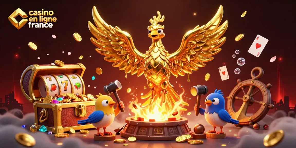 Gagnez avec le casino en ligne France grâce à une illustration de machines à sous dynamiques.