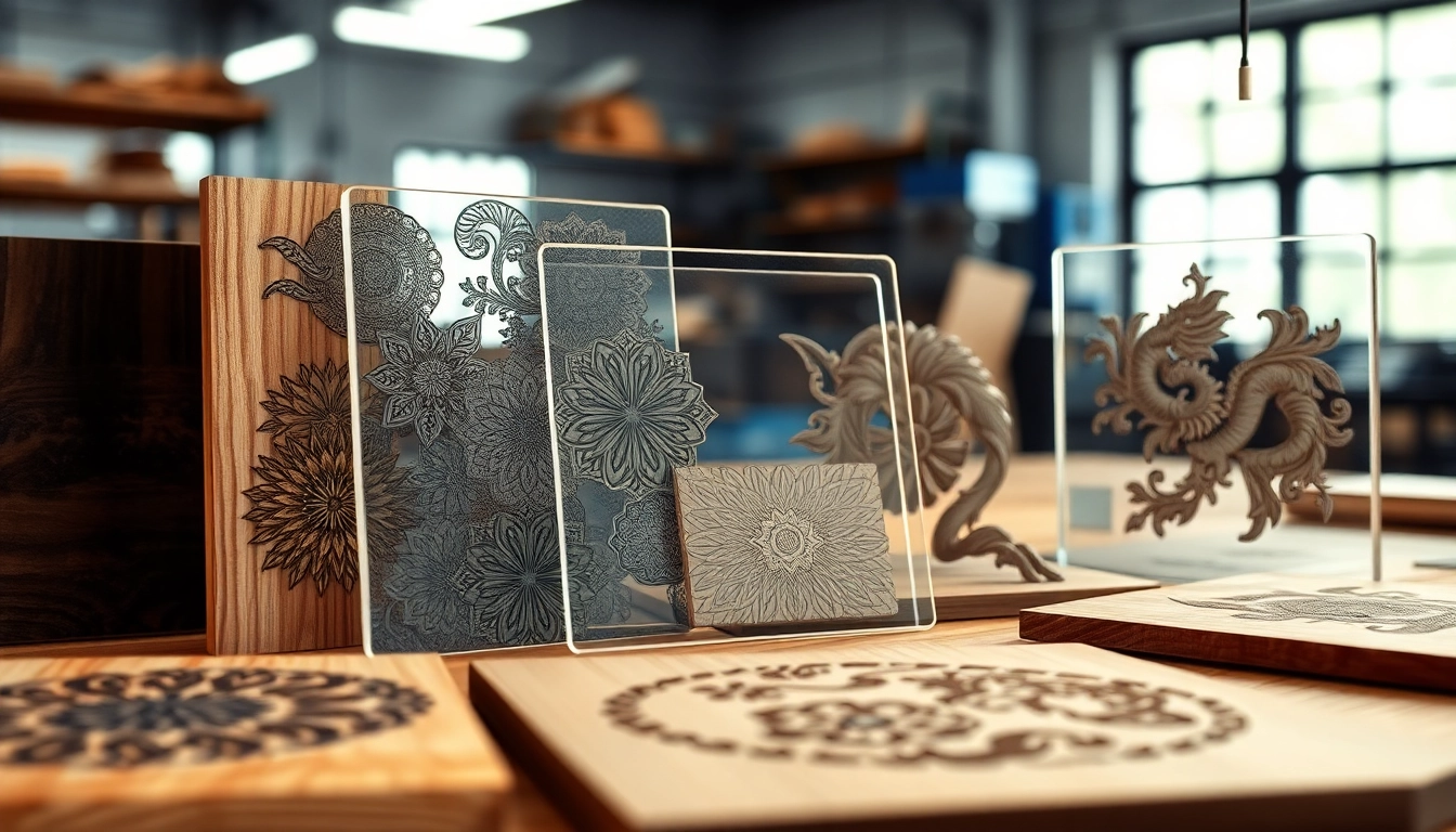Explore intricate examples of laser engraving designs on various surfaces.