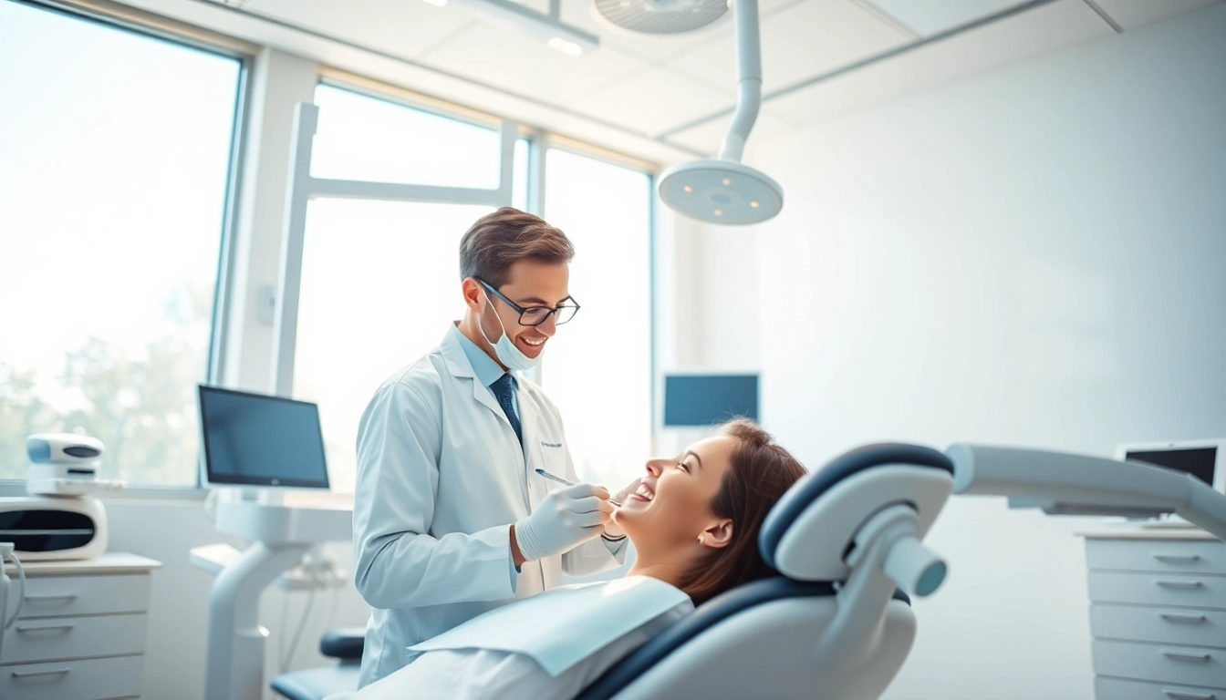 Orthodontics Edmonton: Professional orthodontist providing care in a bright, modern clinic.