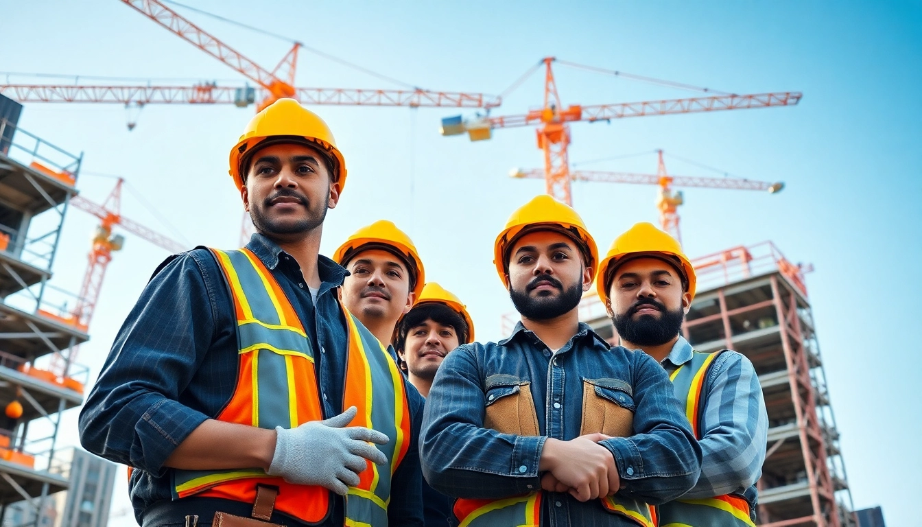 New York City Commercial General Contractor overseeing a collaborative construction project.