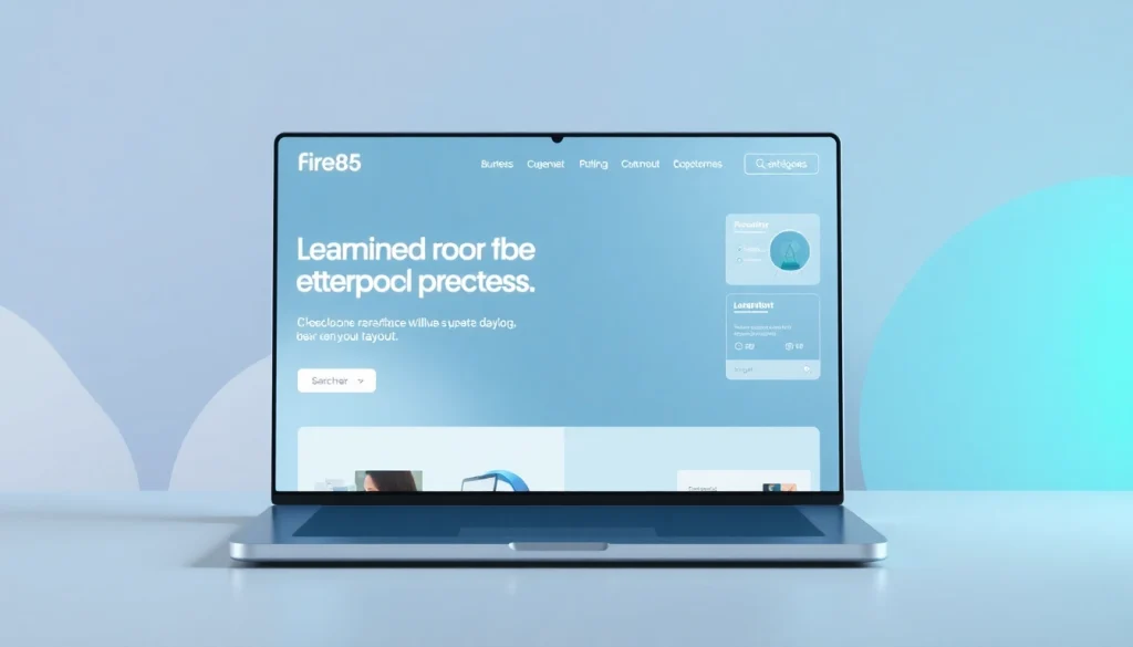 Engaging digital interface akin to https://www.fire85.com with interactive elements and bright design.