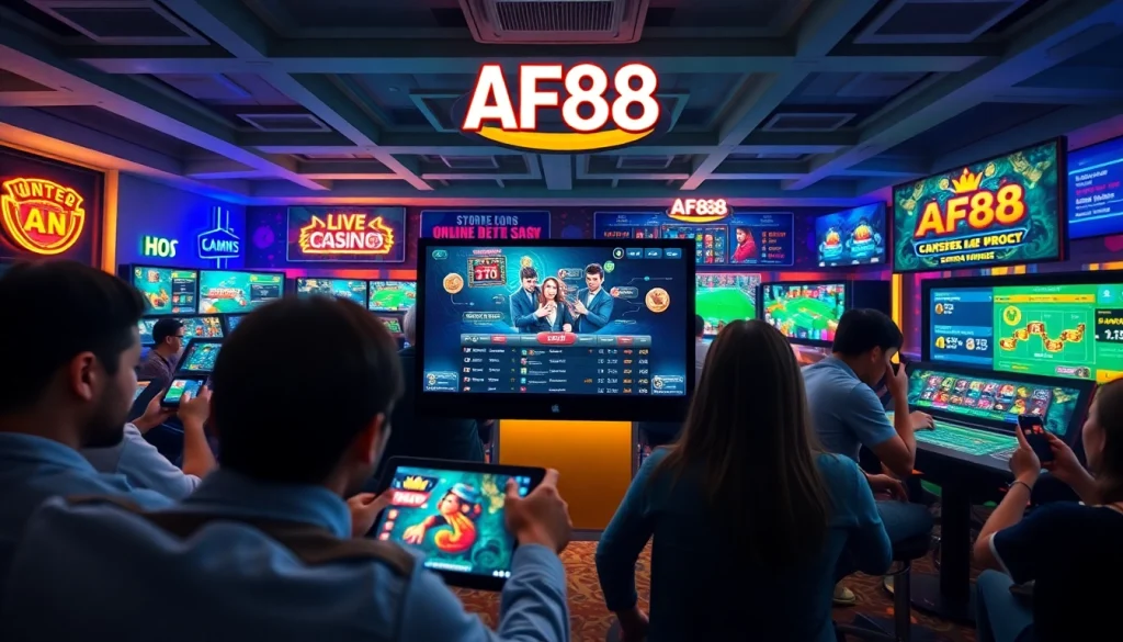 Engaging AF88 online gaming experience showcasing vibrant gameplay and user interactions.