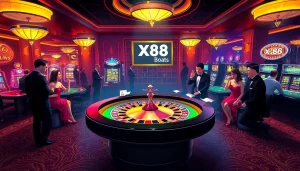 Experience the thrill of winning at XX88 Boats Casino with vibrant tables and exciting gambling activities.