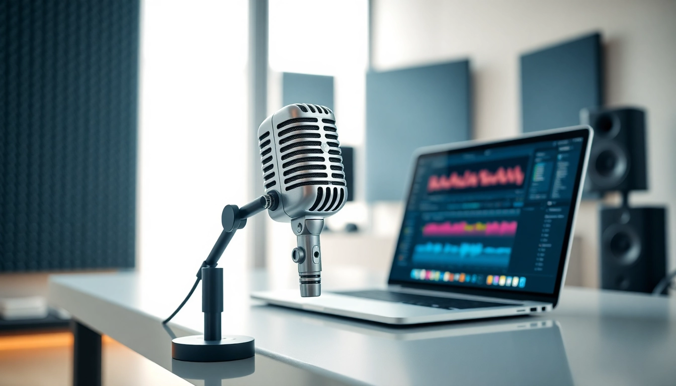 MV88 microphone showcased in a modern recording studio, highlighting its quality and design.