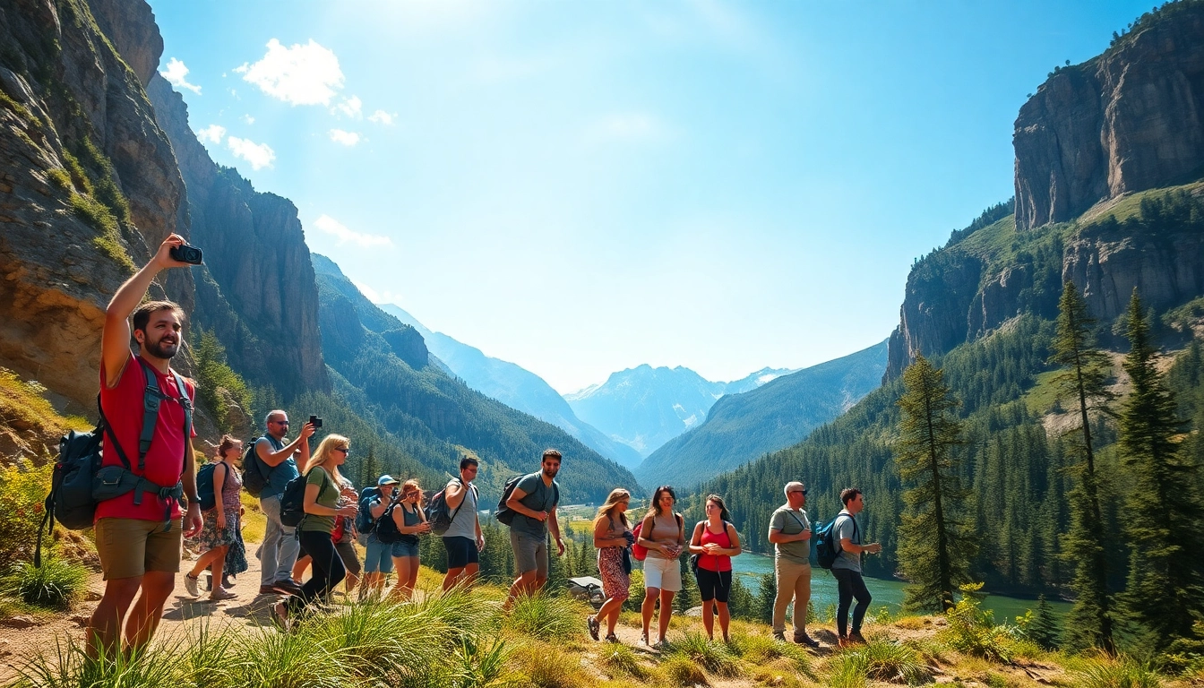 Experience adventure and exploration with https://wpedition.com/ in a scenic landscape filled with travelers.