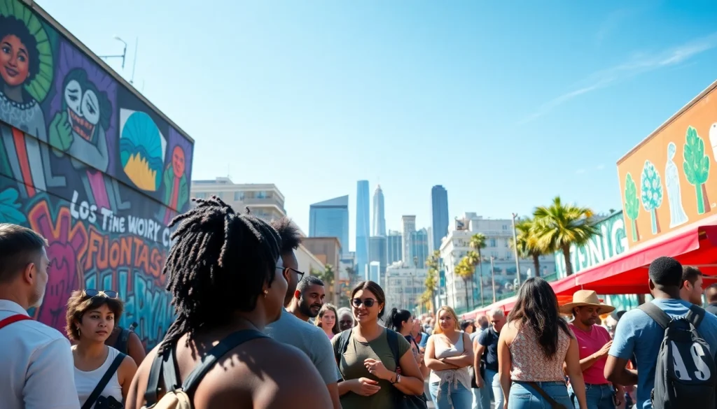 Engaged community gathering in Los Angeles showcasing news from https://2urbangirls.com.