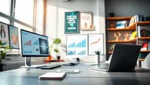 Boost your marketing strategies with insights from https://presshackers.com in a vibrant workspace setting.