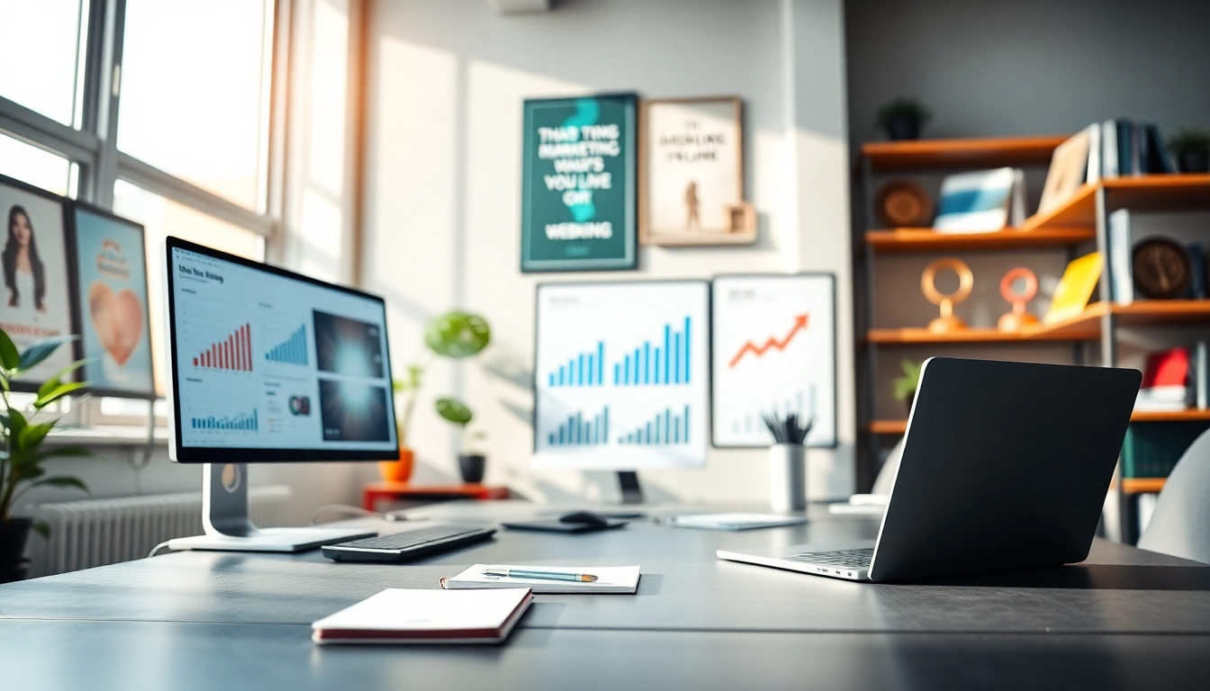 Boost your marketing strategies with insights from https://presshackers.com in a vibrant workspace setting.