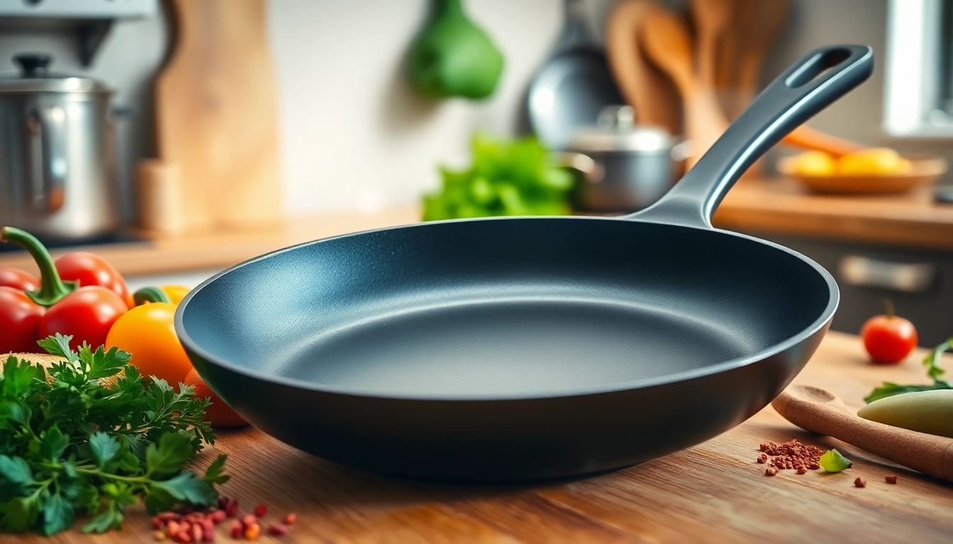 Cook delicious dishes with a premium nonstick fry pan NZ, showcasing its smooth surface and vibrant ingredients.