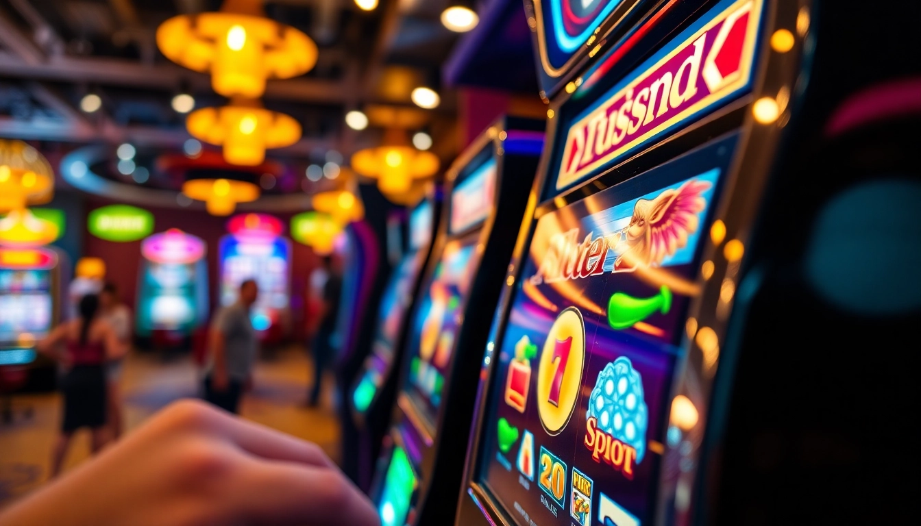 Menggoda pemain slot gacor dengan mesin berkilau dan suasana kasino yang hidup.