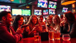 Exciting atmosphere featuring passionate bettors at the best sportsbooks in Brazil.