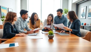 Enhancing strategies with Good Wolf Marketing in a vibrant, collaborative office environment.