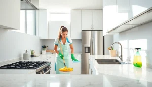 kitchen deep cleaning Dubai with professional cleaners ensuring a hygienic kitchen environment.