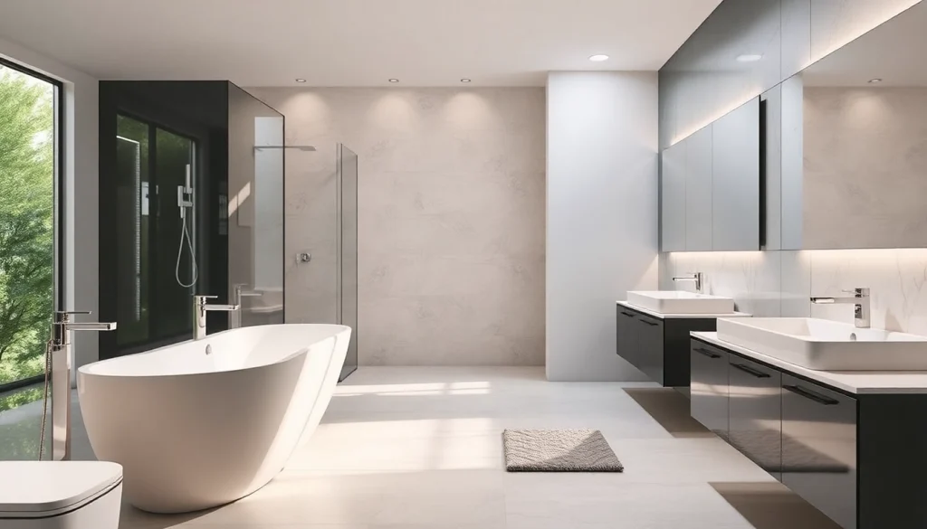 Entdecken Sie die hochwertigen Produkte von sonni sanitär GmbH in einem modernen Badezimmer-Design.