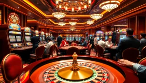 Experience KJC AC 2 excitement at its casino tables with diverse players enjoying thrilling games.