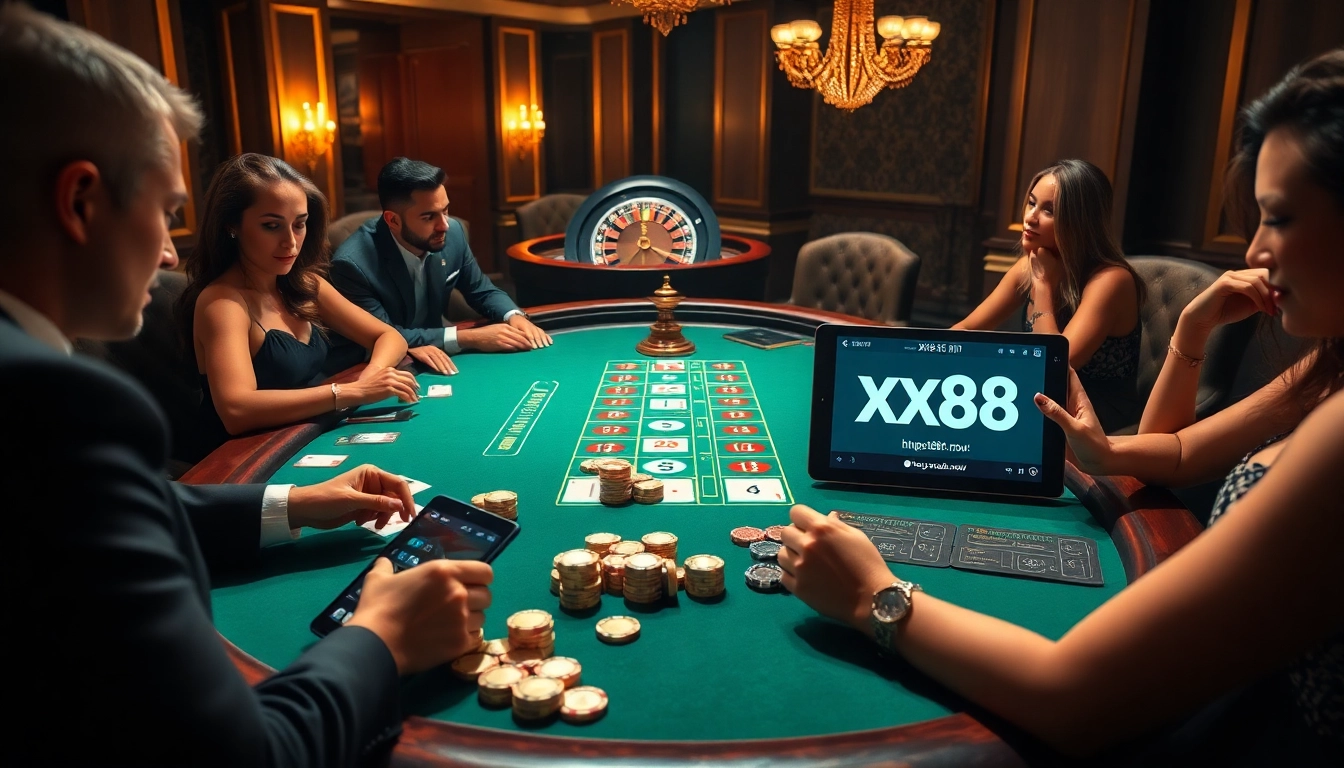 Engage in high-stakes poker at the luxurious casino setting featuring https://xx88.now/ for a unique online gambling experience.