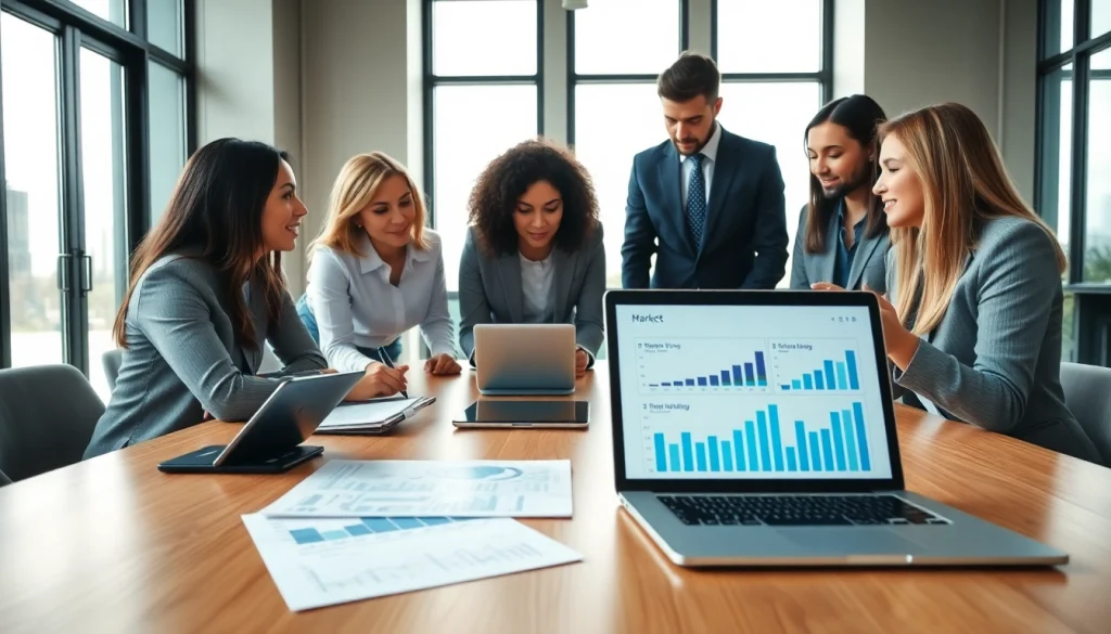 Bewertung des Marktwerts Ihrer Immobilie auf https://frankfurt-haus-bewerten.de mit Experten im Sitzungsaal