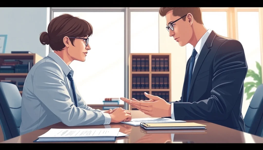 Consultation with an attorney at https://www.agslawfirm.com in a professional office setting.