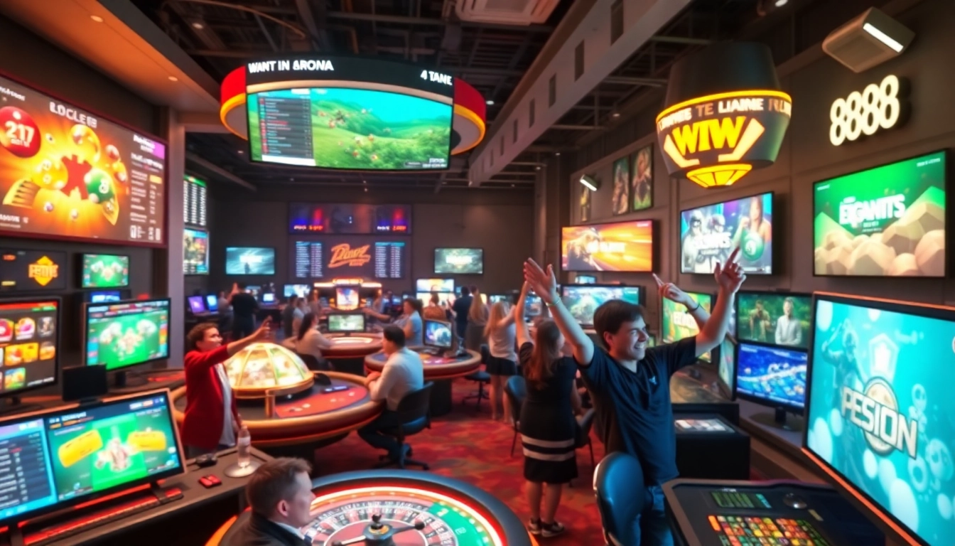 Vibrant online gaming scene highlighting 888new with players engaging in various games.