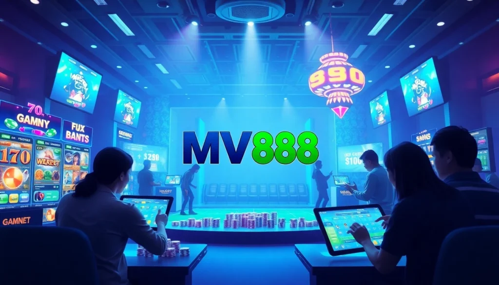 MV88 online gambling platform showcasing vibrant user interface and engaging gaming experience.