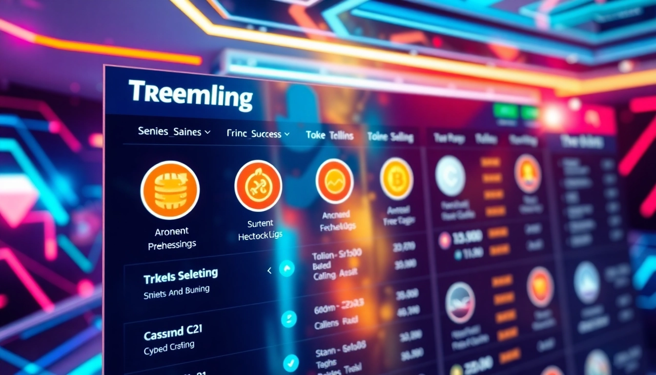 Discover trending coins listing with priority review and 24/7 support, highlighting key features.