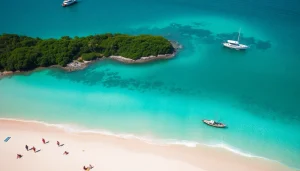 Linda vista aérea da praia de Paripueira, com águas claras e areias douradas.