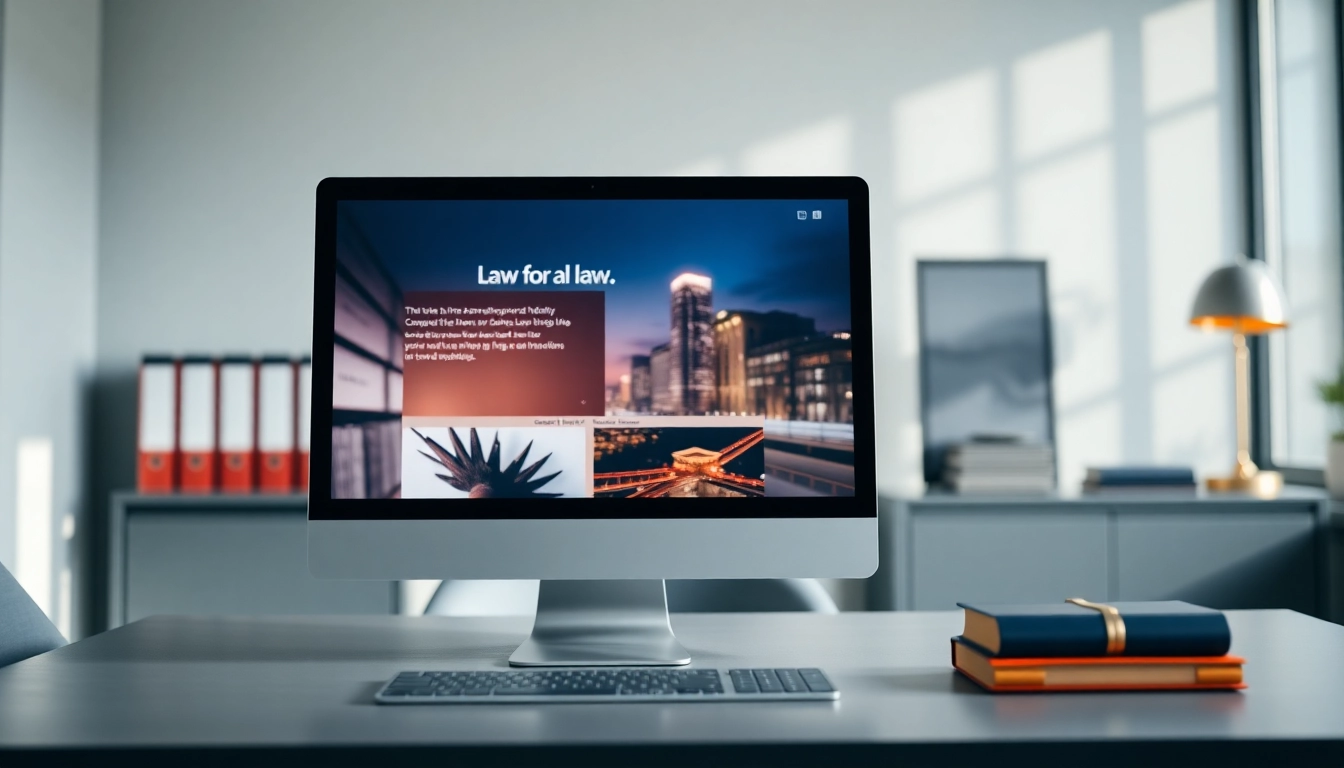 Designing high-performance websites at https://www.websites.law in a modern, professional office.
