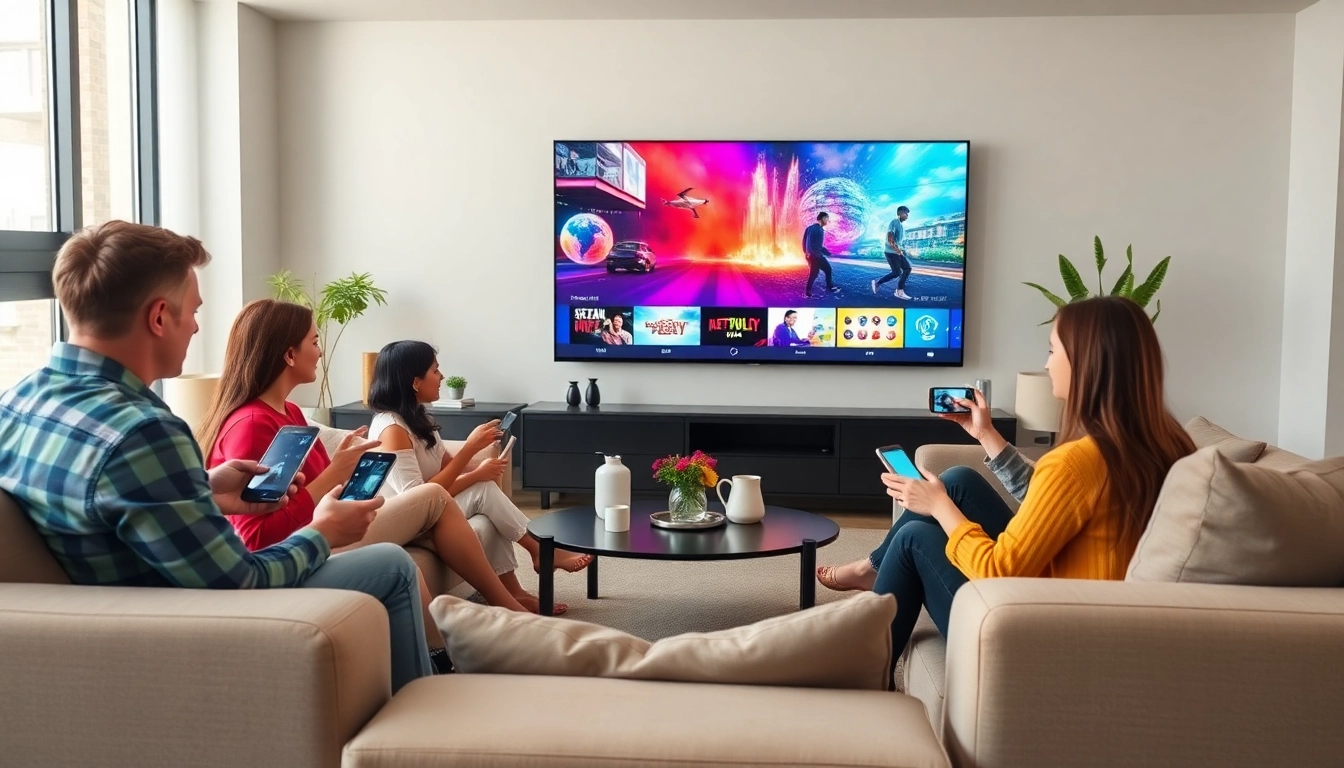 Comprar lista iptv de alta calidad en un ambiente moderno de entretenimiento.