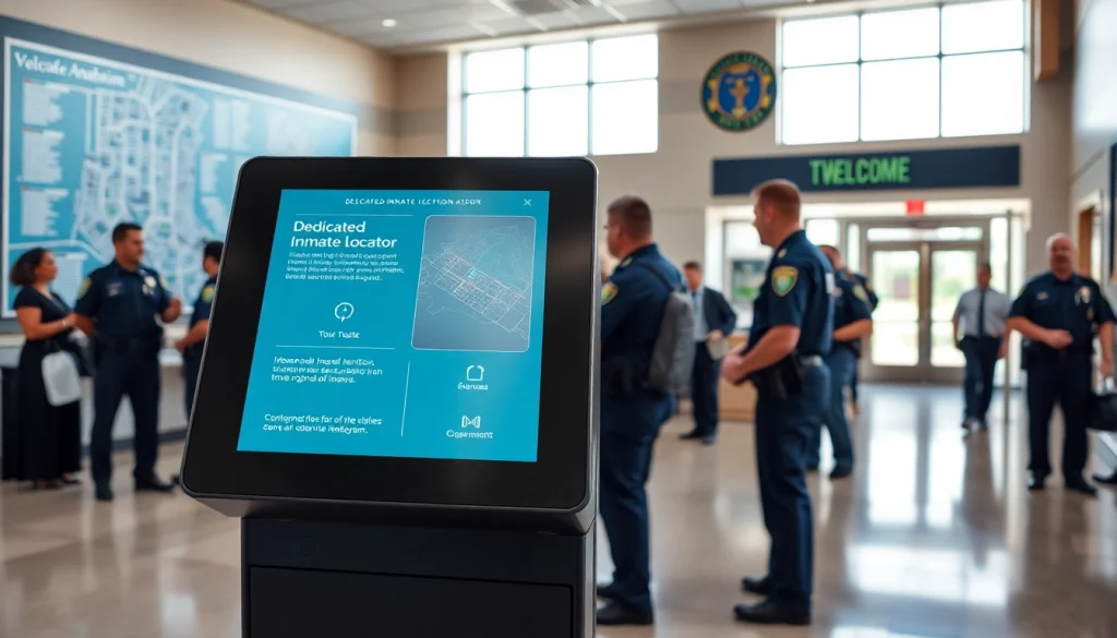 Search the Anaheim inmate Locator at a modern police station with real-time data features.