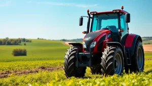 Discover the AF88 tractor in an efficient agricultural setting highlighting its superior features.