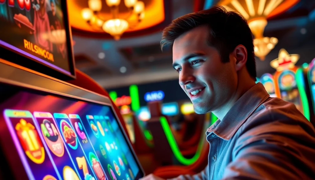 Engaged player focused on winning at https://rusia777.com, capturing the thrill of gaming.