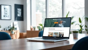 Engaging visual of 79king's website design in a modern office setting.