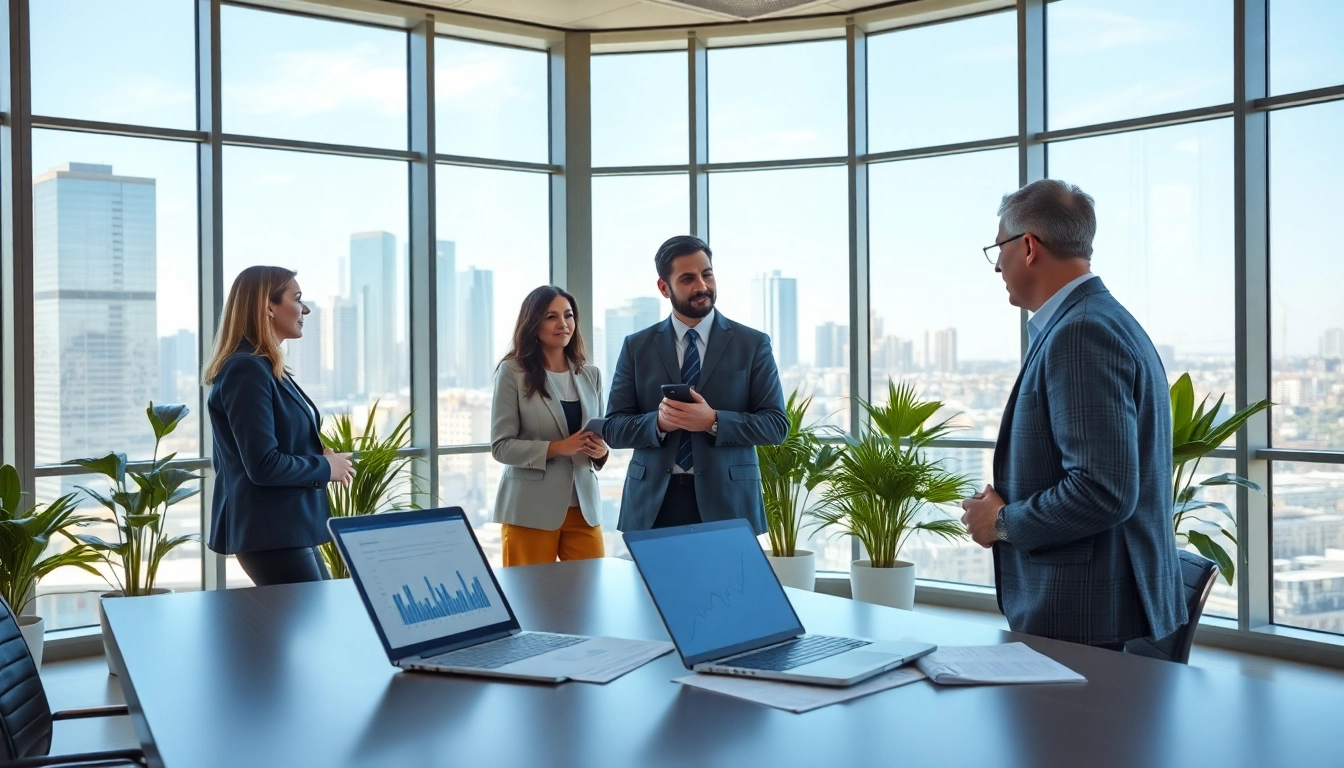 Beratungsgespräch mit einem Finanzexperten bei https://zukunftkapital.de in einer modernen Büroumgebung.