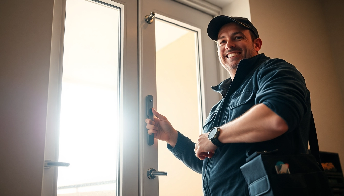 Schlüsseldienst Bruchsal öffnet beschädigungsfrei eine Tür mit modernem Werkzeug.