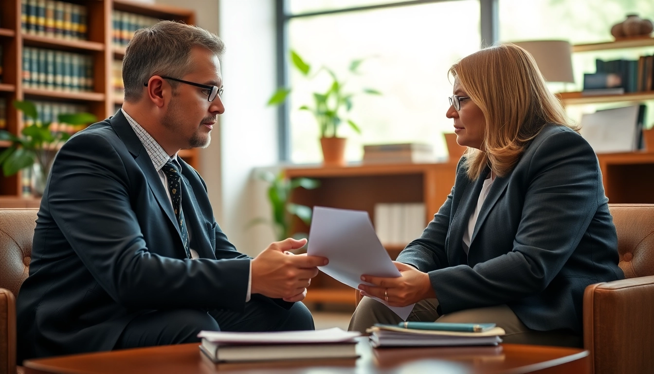 Helping clients with workers compensation at https://www.steinhardtlawfirm.com in a supportive office atmosphere.