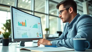 Utilizing a google penalty removal service through professional analysis on a computer screen