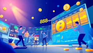 Engaging interface of 888new online betting platform showcasing secure gaming options.