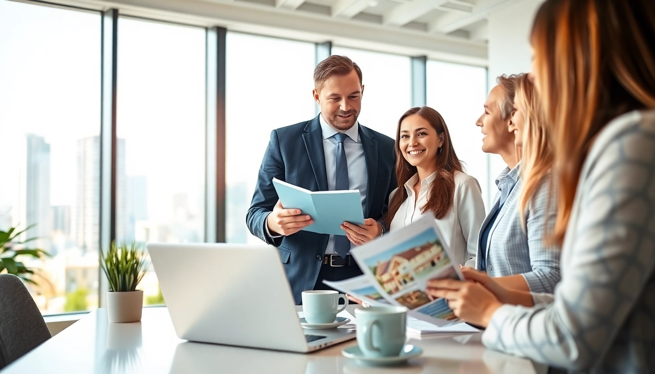 Verkauf von Immobilien durch https://wohnung-verkaufen.immobilien in einer modernen Büroumgebung.