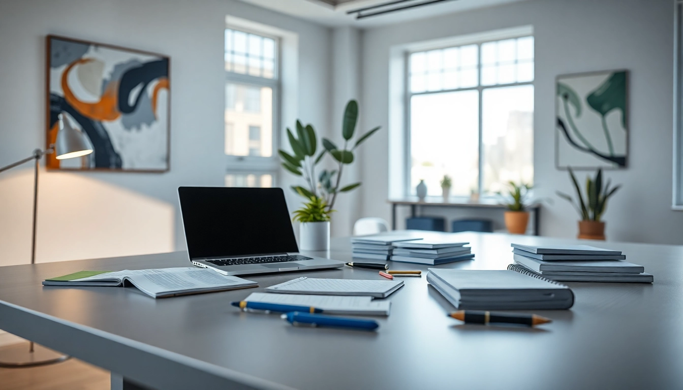 Enhance your productivity with the workspace design on https://fhpts.com featuring modern decor and natural lighting.