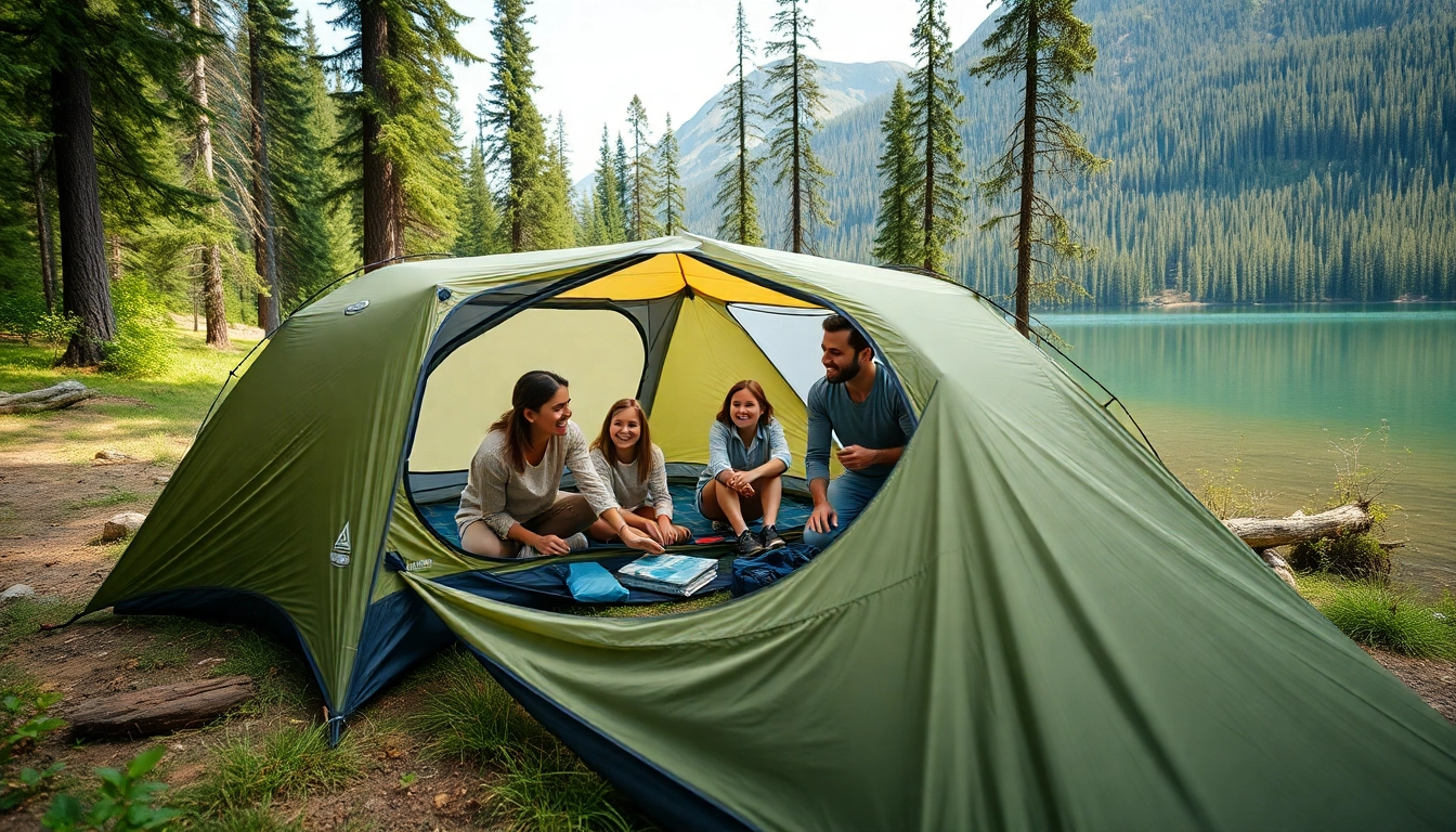 Besonders inspirierende Szenen von Abenteuern bei fernweh-abenteuer.de zeigen eine Familie beim Campen.