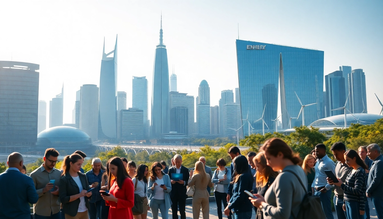 Engage with the latest technology insights from https://www.techgaged.com in a vibrant urban setting.