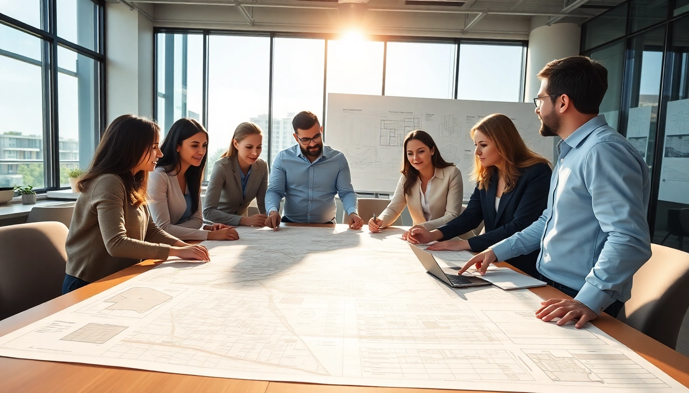 Engaged town planning team collaborating on projects at https://2020group.co.za for effective land use.