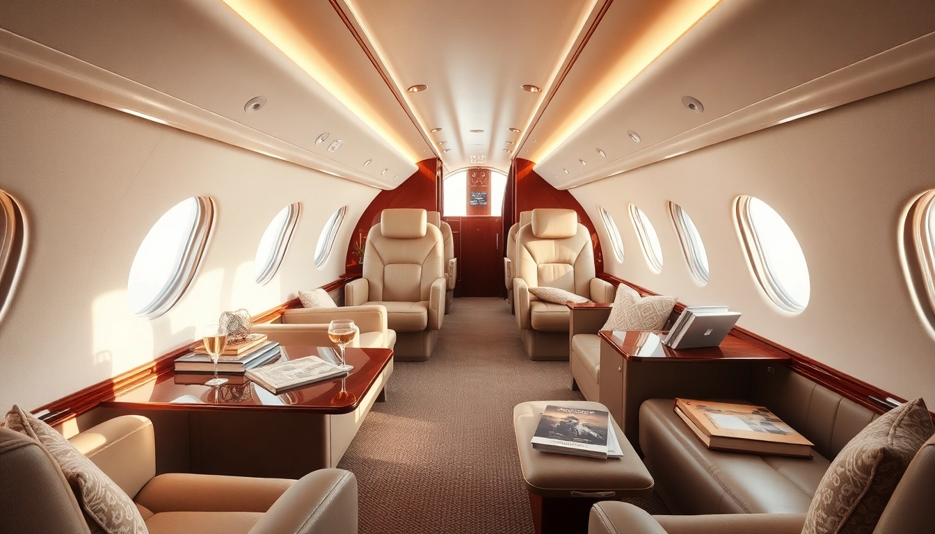Experience luxury travel with https://flymarquis.com showcasing a lavish private jet interior.