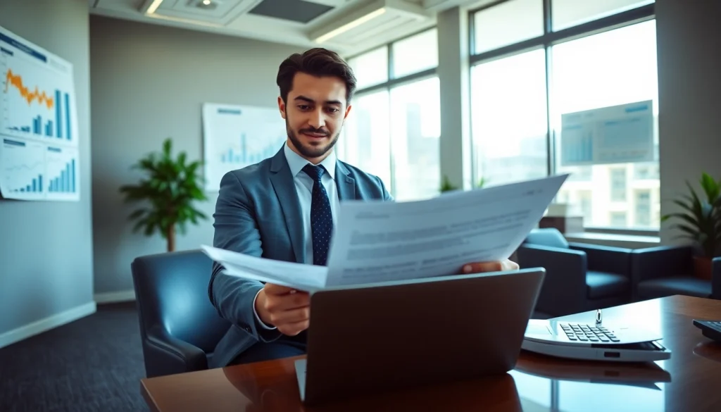 Professional advisor discussing Smsf options in a modern office setting