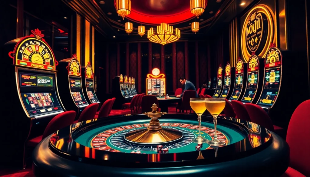 Experience excitement at MUJI138's vibrant casino with roulette, slots, and high-stakes gaming.
