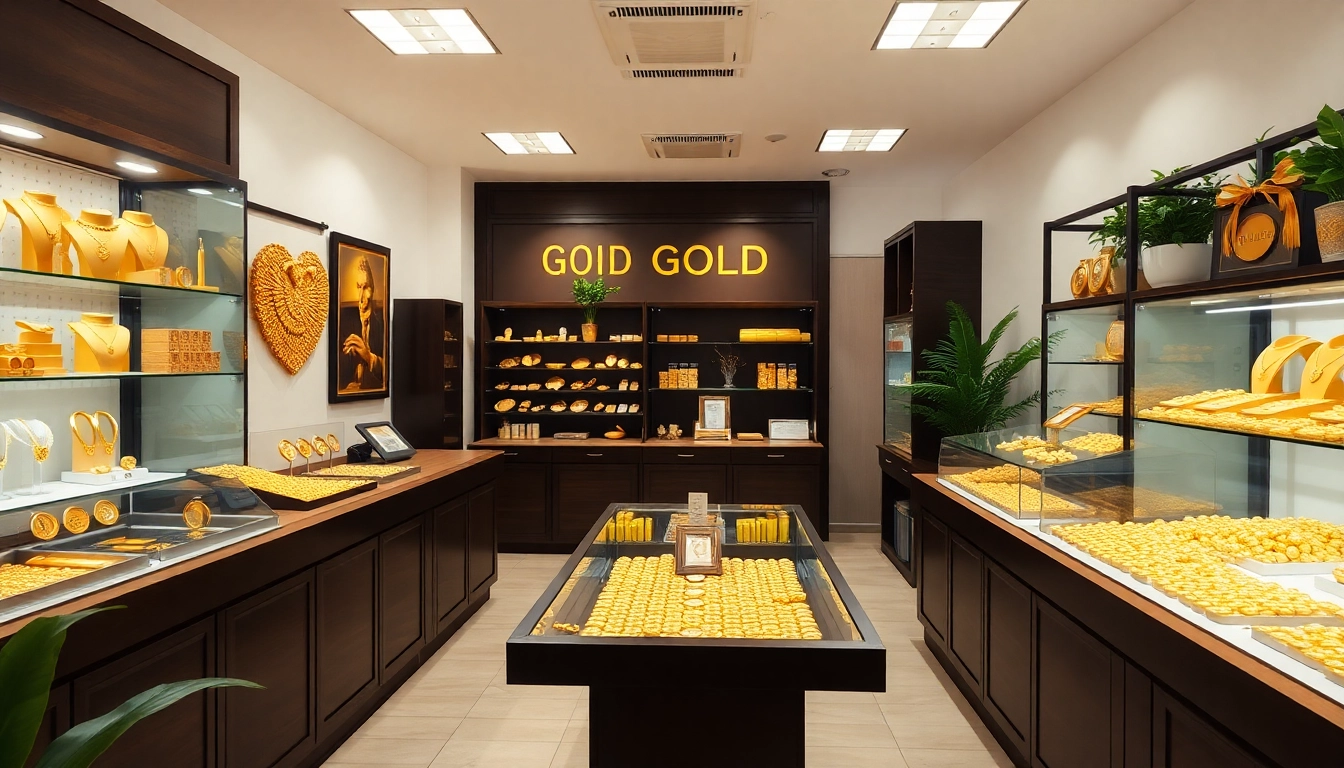 Goldankauf in der Nähe: Juwelier präsentiert hochwertige Goldstücke in ansprechendem Ambiente.