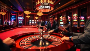 Experience high-stakes excitement at 255BET with players engaged in thrilling casino games.