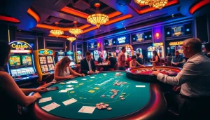 Experience the excitement of S88VIP with vibrant casino visuals featuring roulette and blackjack tables.