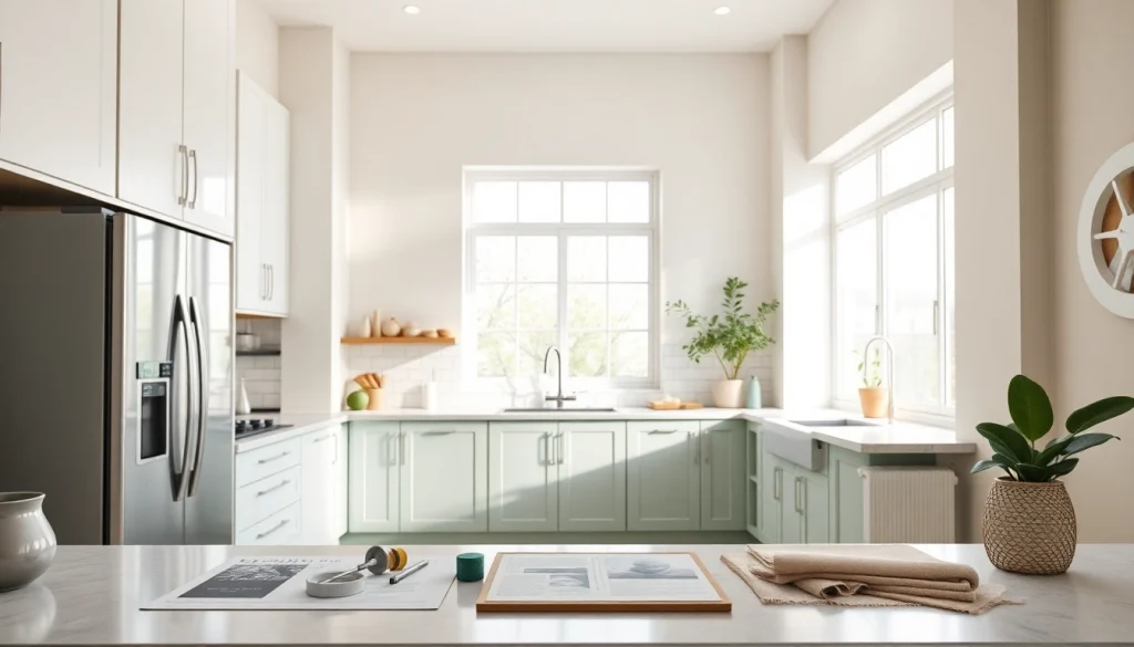 Transforming a kitchen through a beautiful Home renovation with modern design elements and natural lighting.